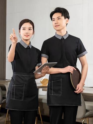 春季餐飲服務人員工作服定制指南 西餐廳、火鍋店與酒店的女性襯衣短袖設計